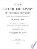 A New English Dictionary on Historical Principles