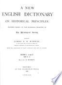 A New English Dictionary on Historical Principles: part 1. A (1888)