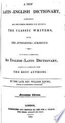 A New Latin-English Dictionary