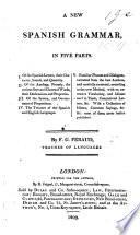 A new Spanish Grammar, etc