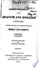 A Pocket Dictionary of the Spanish and English Languages