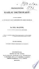 A Pronouncing Gaelic Dictionary