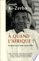 A quand l'Afrique
