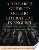 A Research Guide to Gothic Literature in English