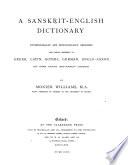 A Sanskrit-English Dictionary