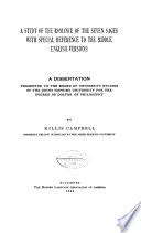 A Study of the Romance of the Seven Sages