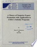 A Theory of Nonprice Export Promotion with Application to USDA's Subsidy Programs