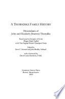 A Thorndike Family History