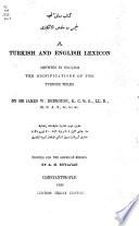 A Turkish and English Lexicon