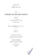 A Turkish and English Lexicon