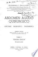 Abdomen agudo quirúrgico