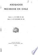 Abogados recibidos en Chile
