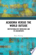 Academia versus the World Outside