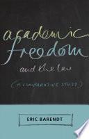Academic Freedom and the Law