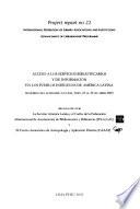 Acceso a Los Servicios Bibliotecarios y de Información en los Pueblos Indígenas de América Latina