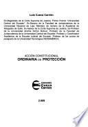 Acción constitucional ordinaria de protección