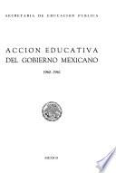 Acción educativa del gobierno mexicano