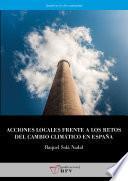 Acciones locales frente a los retos del cambio climático en España