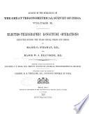 Account of the Operations of the Great Trigonometrical Survey of India: Electro-telegraphic longitude operations executed during the years 1881-82, 1882-83 and 1883-84