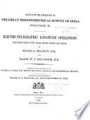 Account of the Operations of the Great Trigonometrical Survey of India