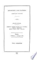 Accounts and Papers of the House of Commons