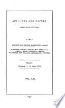 Accounts and Papers of the House of Commons