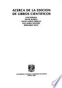 Acerca de la edición de libros científicos
