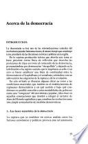 Acerca del estado y la democracia