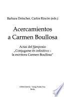 Acercamientos a Carmen Boullosa