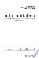 Acta Adriatica