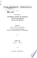 Acta biológica venezuelica
