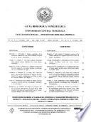 Acta biológica venezuelica