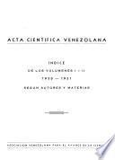 Acta científica venezolana