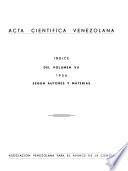 Acta científica venezolana
