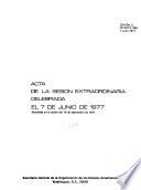 Acta de la sesión