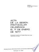 Acta de la sesión