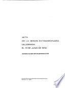 Acta de la sesion ...