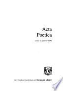 Acta poetica