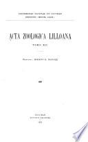 Acta Zoologica Lilloana