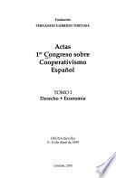Actas 1er Congreso sobre Cooperativismo Español