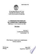 Actas: Conferencias plenarias ; Comisiones I-III