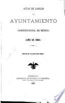 Actas de Cabildo del Ayuntamiento constitucional de México