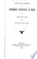 Actas de Cabildo del Ayuntamiento constitucional de México