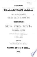 Actas de Cabildo del Ayuntamiento constitucional de México