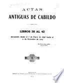 Actas de Cabildo del Ayuntamiento de la ciudad de Mexico