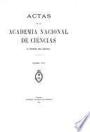 Actas de la Academia Nacional de Ciencias en Córdoba