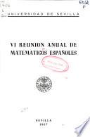 Actas de la...Reunión de Matemáticos Españoles