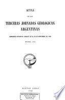 Actas de las ... Jornadas Geológicas Argentinas