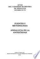 Actas del 1 Congreso de Historia de Andalucía