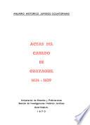 Actas del Cabildo de Guayaquil 1634-1639